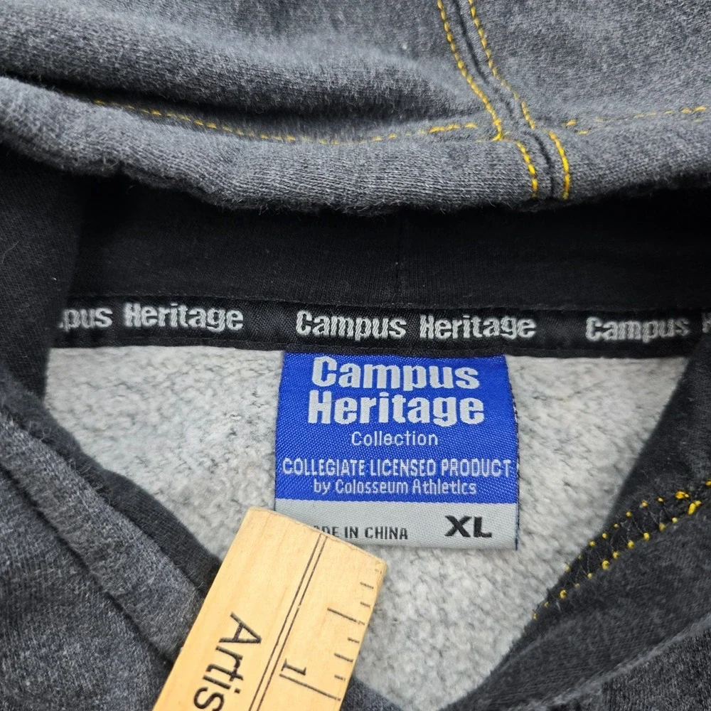 Mizzou Missouri‎ Tigers Heavyweight Hoodie Sweatshirt Mens XL Gray NCAA College